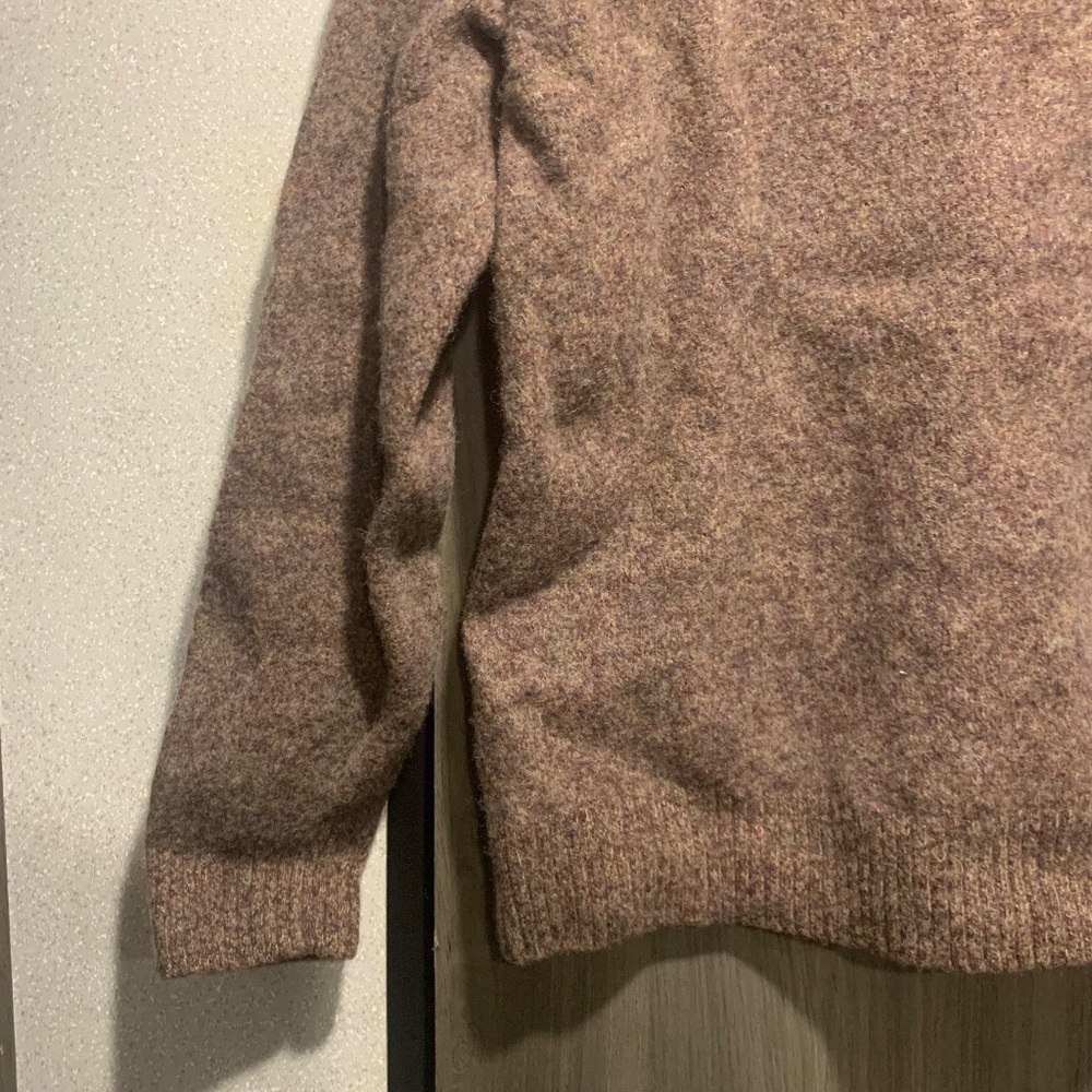 24. Lands End Brown Crewneck Sweater Size Large - Picture 3 of 10